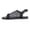 Black, variant on BERANMEY Women's Open Toe Mesh Sandals Low Heel Flat Sandals Breathable Dressy Casual Shoes Comfort Tie-Back Ankle Strap Adjustable Walking Flats