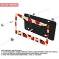 thumbnail image 3 of 1Pack License Plate Frames with Cute Ladybug Pattern Includes Screws & Caps Full Accessories Included Size 6.3x12.2inch(16x31cm), 3 of 8