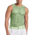 thumbnail image 2 of Purcolt Mens Rhinestone Fishnet Mesh Tank Tops Trendy Casual Crewneck Sleeveless Shirts Lightweight Trendy Slim Fit Party Club Vest, 2 of 7