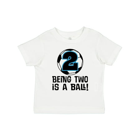 

Inktastic Soccer 2nd Birthday Sports Party Gift Toddler Boy Girl T-Shirt