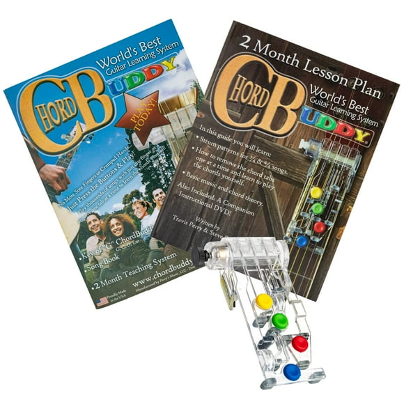 ChordBuddy Fabriqué aux États-Unis - Apprentissage de la Guitare avec Livre de Chansons, Plan de Leçons, Application, et Droitier ChordBuddy