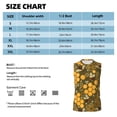 thumbnail image 6 of Fotbe Men's Bees and Honeycombs Print Men's Sleeveless Muscle Tank Tops Casual T-Shirts for Gym Workout Beach-Medium, 6 of 8