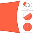 thumbnail image 4 of Yescom 13x7FT 97% UV Block Rectangle Sun Shade Sail Outdoor Patio Pool Garden Yard Lawn Carport Net Watermelon Red, 4 of 11