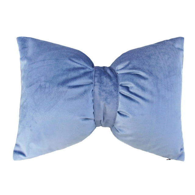 11x16 Inch Vanity Chair Back Pillow with Removable Adjustable Bow Decorative Cushion for Home Styling Headboard Car Backrest