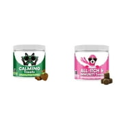 NutriPaw Calming Treats and All-Itch Immunity Treats , Dog Wellness Combo Pack 240 Count