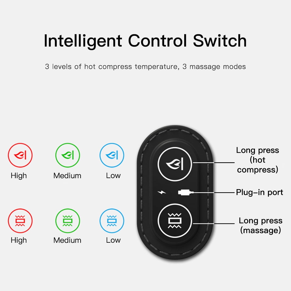 Electric Neck Massage Pillow Heating Vibration Neck Massager Back Cervical Traction Relax Sleeping Memory Foam Spine Support