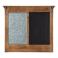 thumbnail image 5 of Kate and Laurel Idamae Wood Framed Chalkboard with Mail Holders and Key Hooks Wall Organizer, Rustic Gray, 5 of 6