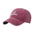 thumbnail image 2 of Under $10 Visors Red Alphabet Embroidery Solid Color Duck Hat Trend Personality Outdoor Print Breathable Mesh Hat, 2 of 5