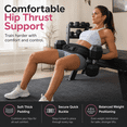 thumbnail image 4 of Hip Thrust Belt for Dumbbells Glute Bridge Pad Support Strap with Buckle for Home Gym, 4 of 7