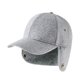 thumbnail image 1 of Gorro de invierno polar para hombre, abrigado, moderno, con protección para las orejas, para baloncesto Gris claro, 1 of 9