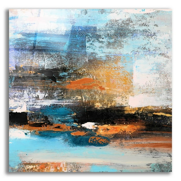 Epic Art 'Warm Sunset' by Christov Art, Acrylic Glass Wall Art, 12"x12"