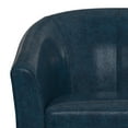 thumbnail image 5 of Austin 30 inch Wide Contemporary Tub Chair in Distressed Dark Blue Vegan Faux Leather, 5 of 8