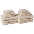 thumbnail image 2 of Modern Threads Air Cloud 18-Piece Towel Set - 100% Zero-Twist Cotton, 500 GSM, Quick Dry & Plush, Sand, 2 of 4