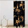 Brown Butterflies Shower Curtain Sets, Shower Curtain for Bathroom