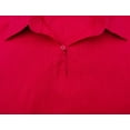 thumbnail image 6 of Atasi Men's Band Collar Short Kurta Fuchsia Cotton Casual Shirt-Small, 6 of 7