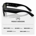 thumbnail image 6 of Ray-Ban RB0840S MEGA WAYFARER Square Shaped Non-Polarized Sunglasses for Men & Women - Includes Official RAYBAN Eyewear Kit - Ideal Formal & Casual Wear Sunglasses - 0 Lens, 6 of 8