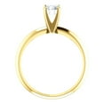 thumbnail image 3 of Pompeii 1/2 Ct Lab Grown Diamond Solitaire Engagement Ring 14k White Rose or Yellow Gold, 3 of 5