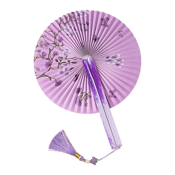 Magnetic Hanfu Folding Fan - 7"/14" Traditional Dance Fan for Weddings, Cosplay & Home Décor (Custom Art)