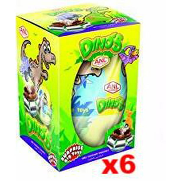 Dinos Chocolate Egg with Surprise, 6 PACK (6 x 70g)