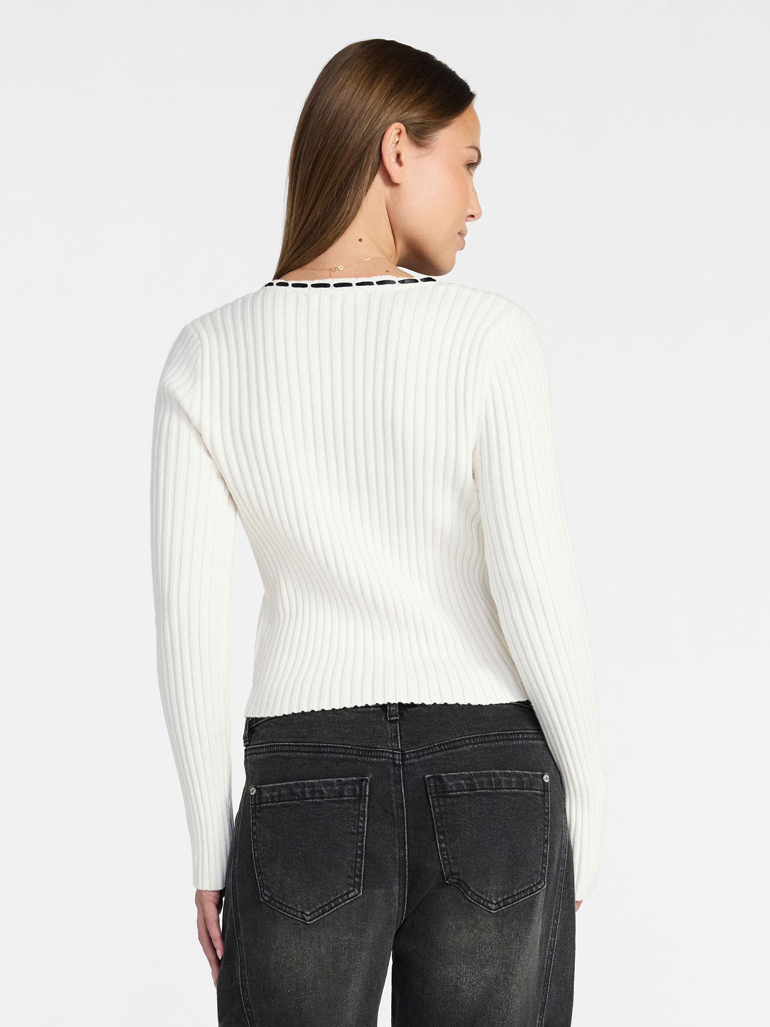 Madden NYC Women's Tie Front Top with Long Sleeves, Sizes XXS-XXL