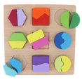 thumbnail image 1 of Rompecabezas de geometría de madera Sunnimix Montessori para niños temprano educativo, 1 of 8