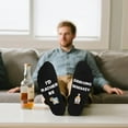 thumbnail image 7 of Funny Socks for Men Teens- I’D RATHER BE DRINKING WHISKEY Crew Socks - Fathers Day Novelty Gifts for Dad Husband Crazy Sock-Valentines Birthday Fun Gifts Ideas Christmas Stocking Stuffers, 7 of 7