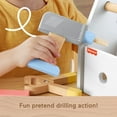 thumbnail image 6 of Fisher-Price Wooden Tool Box with Toy Drill, 9 Wood Pieces for Preschool Pretend Play, Ages 3+ Years, 6 of 9