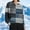 C_ Navy, variant on Womens Hoodies Knit Sweater, Vintage Prints Long Sleeve Drop Shoulder Knit Hooded Pullover Sweater with Pocket White L