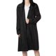 thumbnail image 1 of Abrigo de pana de gran tamaño para mujer, cuello vuelto, bolsillos laterales con botones, chaqueta d Abanopi Negro/Pequeña, 1 of 7