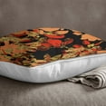 thumbnail image 2 of S4Sassy Black Floral Print Cushion Case Home Decorative Square Pillow Cover-Choose Size-18 x 18 Inches, 2 of 4