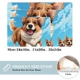 thumbnail image 2 of Corgi Dog Non-Slip Machine Washable Polyester Kitchen Mat Indoor Rug Kitchen Rug, 2 of 6