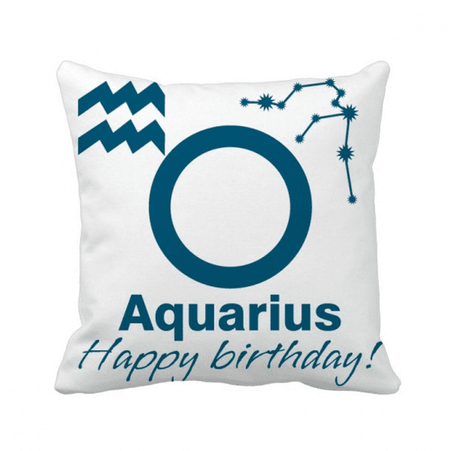 Coussin Décoratif Célébration d'Anniversaire Constellation, Housse de Coussin pour Canapé