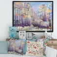 thumbnail image 2 of Designart 'Abstract Cityscape With Pastel ' Modern Framed Canvas Wall Art Print, 2 of 5