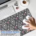 thumbnail image 4 of Long Mouse Pads for Desk,Geometric Heart and Arrow Pattern Desk Mats on Top Of Desks, Desk Mouse Pad Extra Large with 3mm Non-Slip Base and Stitched Edge for Gaming,Office,Work,Home 31.5"x11.8", 4 of 6