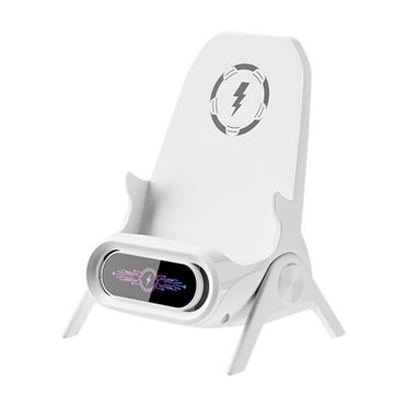 Rojia Mini Chair Wireless Charger, Mini Chair Wireless Fast Charger Multifunctional Phone Holder, 3 in 1 Wireless Charger Station Phone Stand 15W Fast Charger