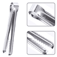 thumbnail image 3 of Stainless SteelIce Tongs for Ice Bucket Ice Cube Serving Tongs with TeethNon-magnetic2015inch, 3 of 5