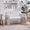 Beige, variant on 46" Wide Modern Armchair with Ergonomic Design, Loveseat Upholstered Sofa with Armrest, Chenille Leisure Sofa for Living Room Bedroom, Black