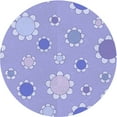 thumbnail image 1 of Ahgly Company Indoor Round Patterned Medium Slate Blue Area Rugs, 3' Round, 1 of 6