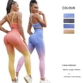 thumbnail image 3 of Camiseta ajustada sin mangas con ombligo descubierto para yoga y fitness con degradado deportivo de moda y belleza, 3 of 6