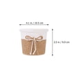 thumbnail image 2 of 4pcs Imitation Paper-woven Flowerpots Plant Pots Simple Plants Container, 2 of 8