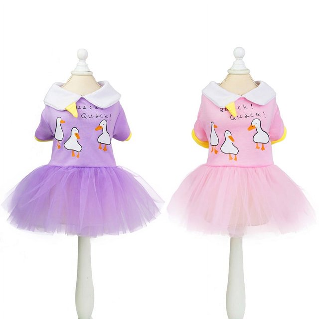 Pet Skirt Teddy Bear Poodle Dog Cute Yarn Skirt Pet Skirt Teddy Bear Poodle Dog Cute Yarn Skirt Pet Clothes Rack Hanger (Pink, S)