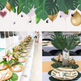 thumbnail image 4 of Hojas Tropicales Artificiales Tela Decoración De Hojas De Palma Hojas De Palma Decoración De La Selva Para Fiesta Temática Hawaiana Luau Jungle Beach 12 Uds sonducket HA037453-00, 4 of 6