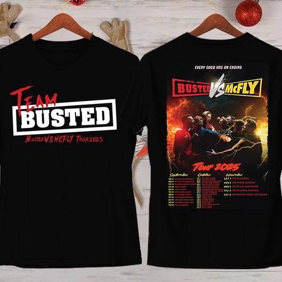 Music Concert Tee, Busted vs McFly Tshirt, McFLY T-shirt, Busted Band Tshirt, Concert Announced Tee, McFly Concert Tee, Pop rock TShirt