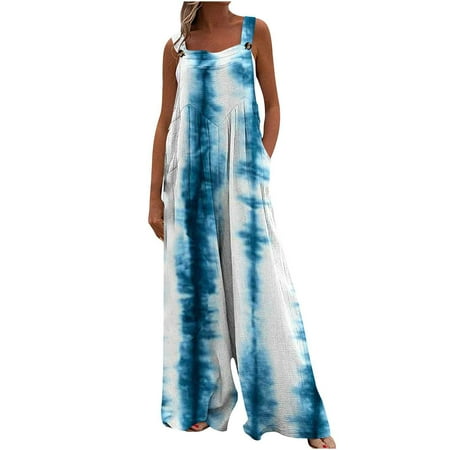 

Xihbxyly Jumpsuits for Women Overalls Women Maternity Jumpsuit Women Loose Fit Linen Overalls for Women Wide Leg Rompers Cotton Overalls with Pockets Under 20.00 Dollar Items #2
