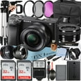 thumbnail image 1 of Sony Alpha a6400 Appareil Photo Numérique Sans Miroir avec Objectif 16-50mm + Lot de 2 Cartes SanDisk 32 Go + Flash + Ensemble d'Accessoires ZeeTech, 1 of 9
