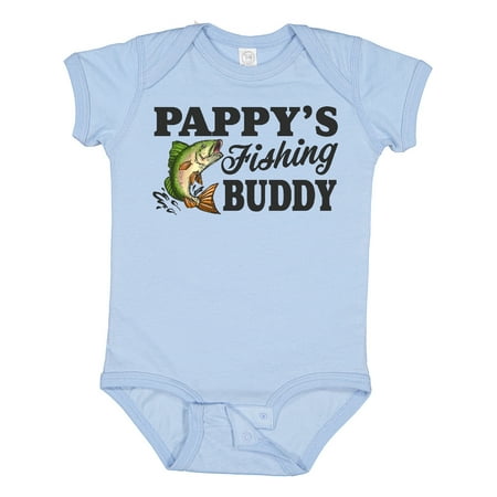 

Inktastic Pappy s Fishing Buddy Gift Baby Boy Bodysuit