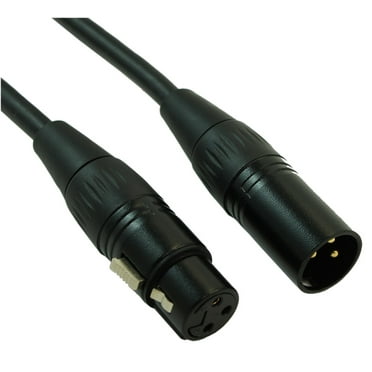6Ft Premium XLR 3P Male/Female Microphone / Audio Mixer Cable