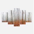 thumbnail image 2 of Fall Forest with Trees at Mist - Oversized Forest Canvas Artwork, 2 of 3