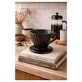 thumbnail image 3 of "" ceramic pour over coffee dripper, 8 Ounce, Matte Black, 3 of 3