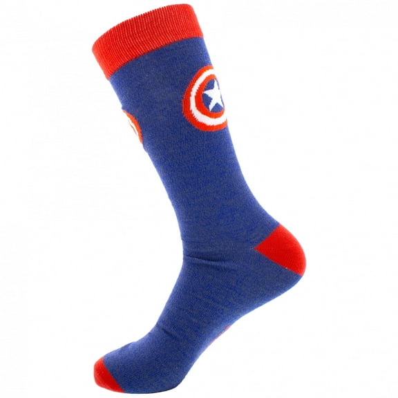 Captain America Classic Shield Symbol Crew Socks